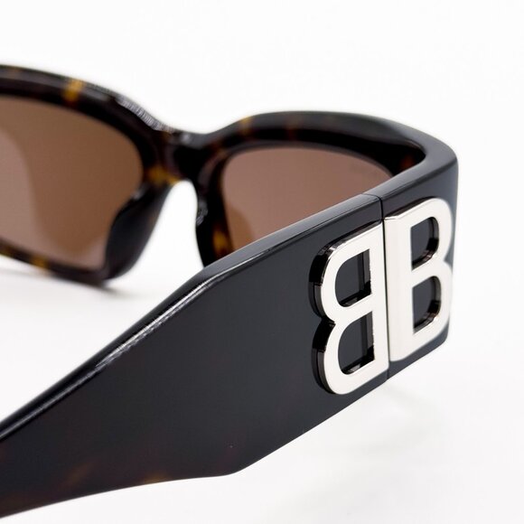 NEW BALENCIAGA BB0360S 002 SUNGLASSES UNISEX TORTOISE RECTANGULAR BALENCIAGA main image 6
